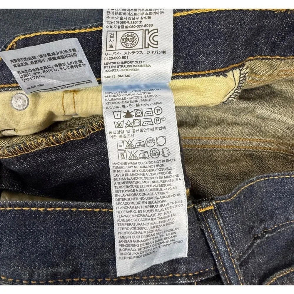 Levi's Men's 514 Straight-Leg Dark Wash Jeans 34x30 NWT